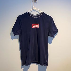 Vans Navy Box Vee Plus Jaquard T-Shirt
